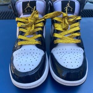 Kids Sneakers - Black and Gold